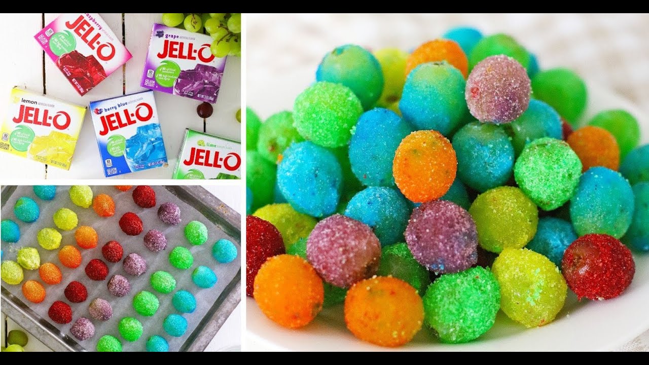 Frozen Candy Grapes with Jello | Kitchen Fun With My 3 Sons