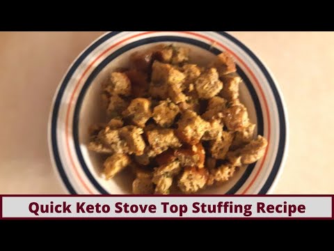 Quick Stove Top Keto Stuffing Recipe With Quick Keto Green Bean Casserole