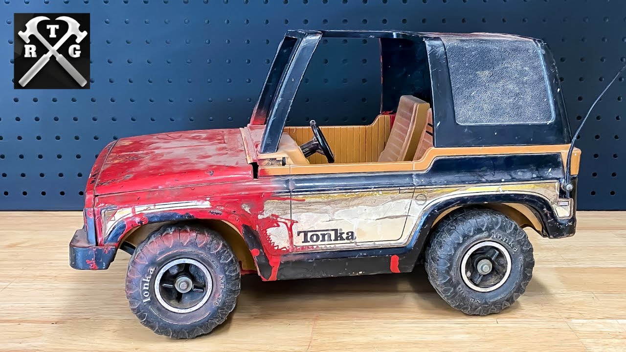 vintage tonka dodge pickup truck chassis for parts 