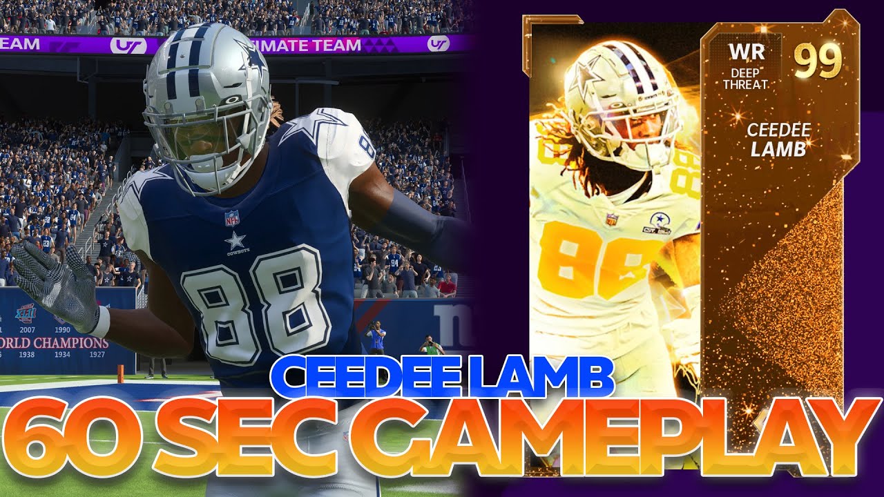 Golden Ticket CeeDee Lamb 🤠- 60 Sec Gameplay - Madden 21