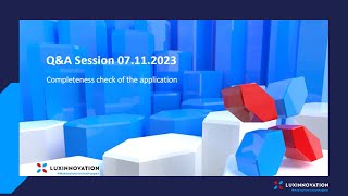 Joint Call HPC - Q&A S2: Completeness check of the application before the submission for phase 1