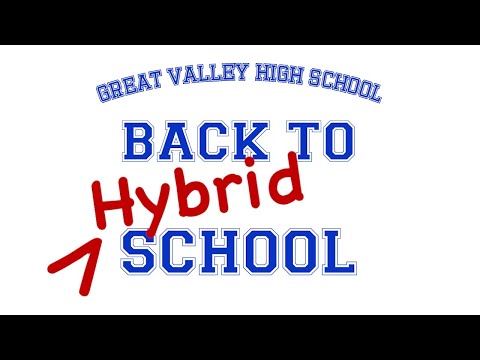 Great Valley High School - "Back to Hybrid School" Video