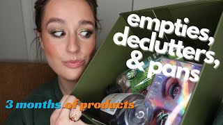 3 months of EMPTIES, DECLUTTERS, and PANS ✨