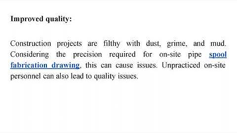 What Are The Advantages Of Pipe Spool Fabrication?