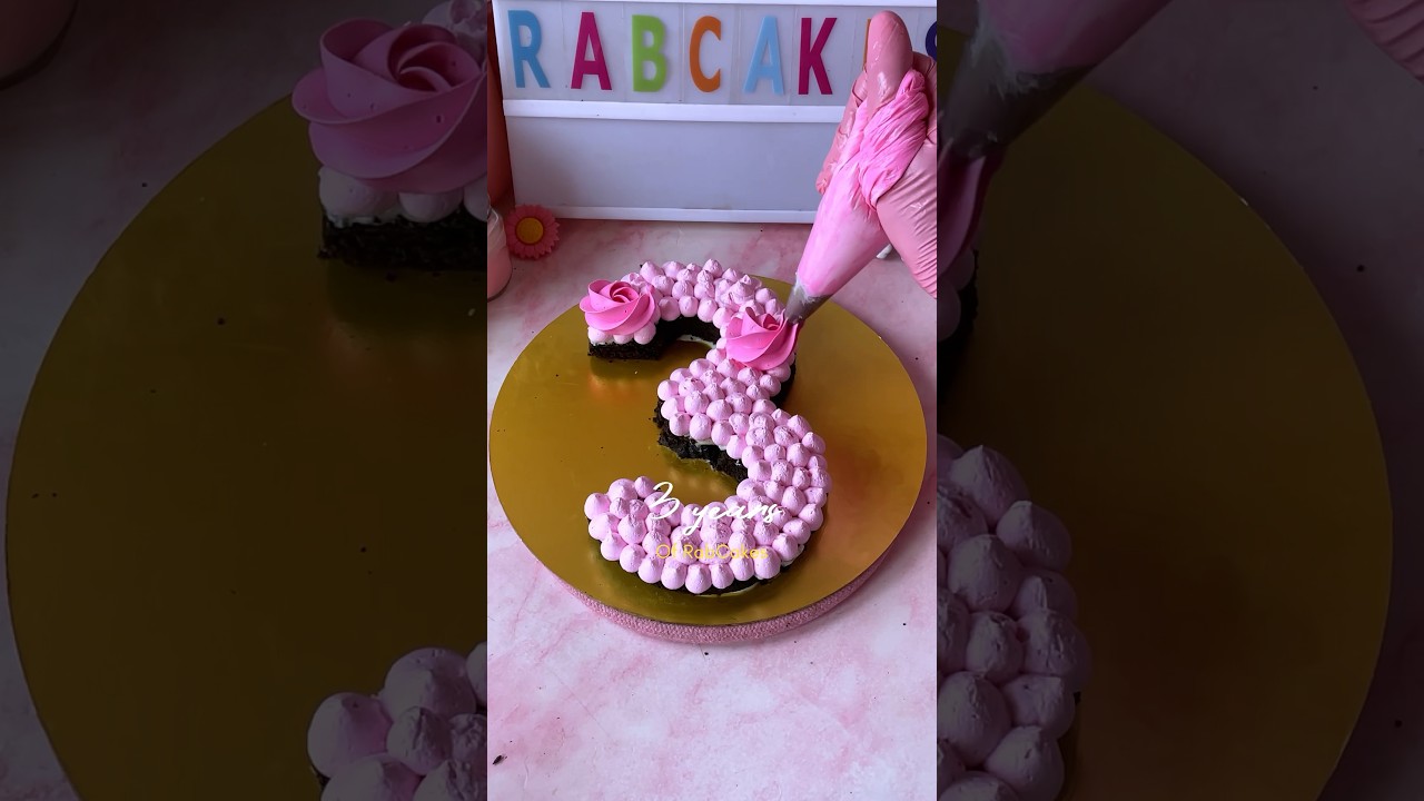 Number 3 cake 