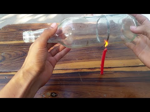 Como cortar vidro de garrafa desta maneira fácil