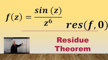 what is the residue of sin(z)÷z⁶ using laurent series