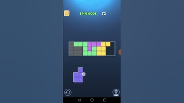 Block Puzzle King Spin Mode Level 72 Walkthrough Solution