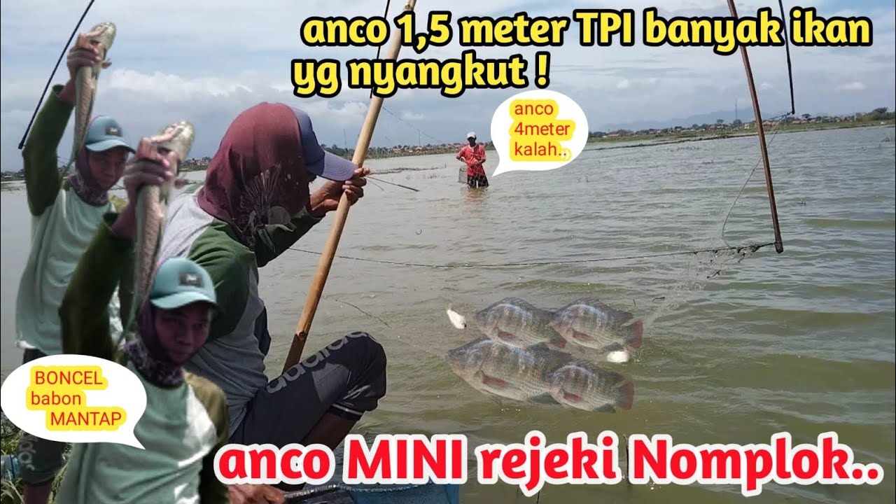 JARING 1.5 METER TAPI BANYAK IKAN YANG NYANGKUT| BRANJANG/ANCO/JARING IKAN