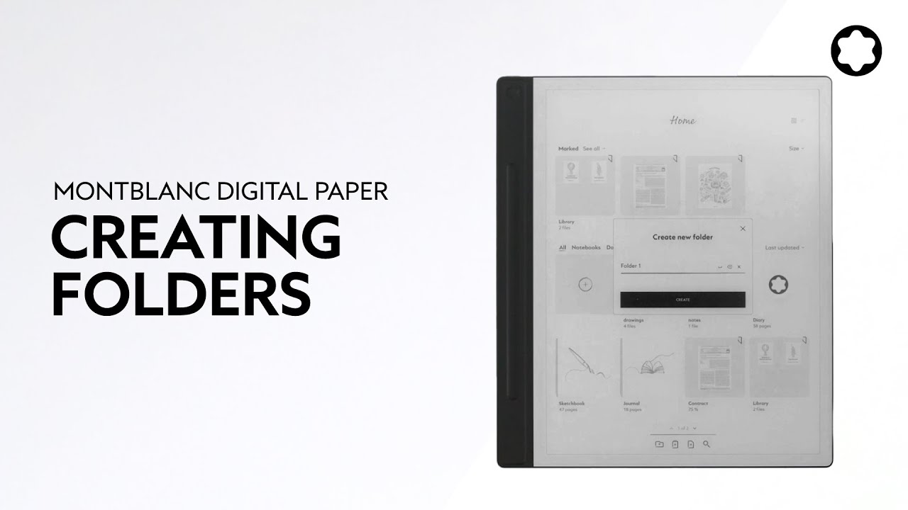 Montblanc Digital Paper | How to organize your files​