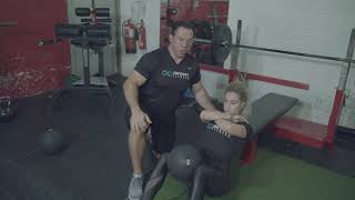 Strip 18 Training Glute Raised With Medicine Ball