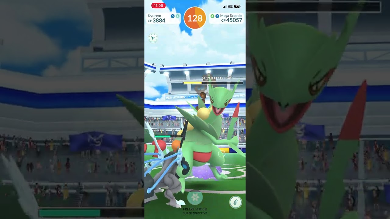 Mega Scpetitle with only Black and White Kyurem  Locally at the park 