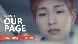 SHINEE 샤이니 - OUR PAGE | Line Distribution
