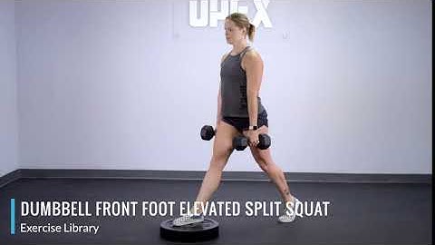 Dumbbell Front Foot Elevated Split Squat