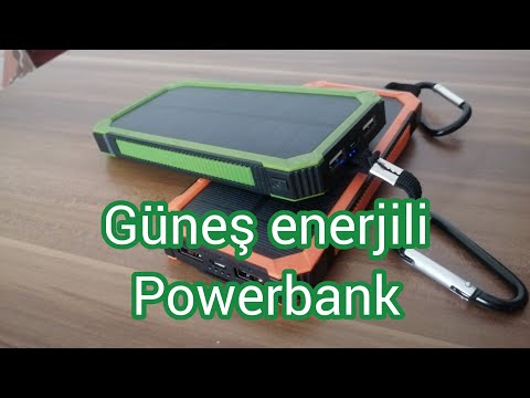 Güneş enerjili powerbank