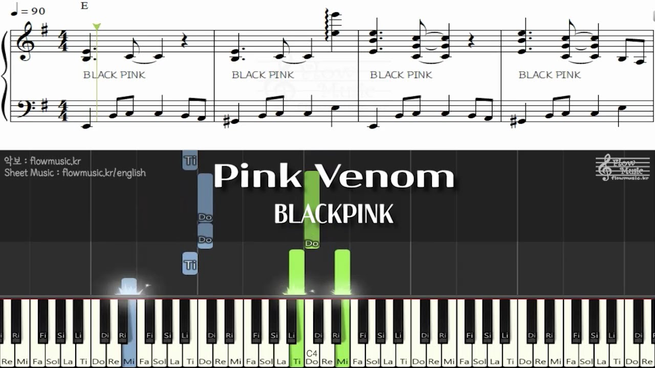 BLACKPINK - Pink Venom Piano 피아노악보