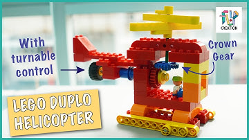 Build it yourself - LEGO DUPLO Helicopter // with LEGO Education Early Simple Machines Set (9656)