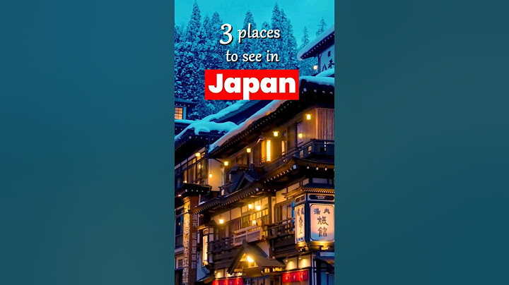 3 Winter Places in Japan to See! 🇯🇵
