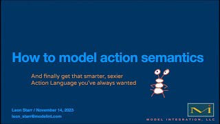 Action Semantics and the Blueprint MBSE Ecosystem