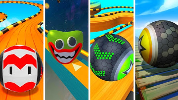 Going Balls Super SR vs Action Balls vs Going Balls vs Rollance - All level gameplay Android, IOS