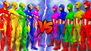 TEAM IRON HERO VS TEAM CAPTAIN HERO - EPIC SUPERHERO WAR! ⚡🛡️ screenshot 2