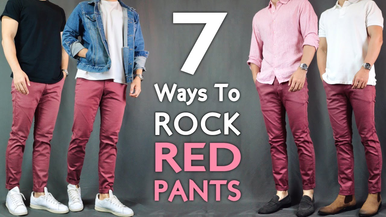 21 Men Outfits With Red Pants To Try  Styleoholic