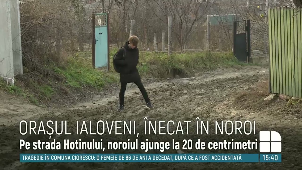 Orașul Ialoveni, înecat în NOROI. Localnicii, în pragul disperării: E strigător la cer