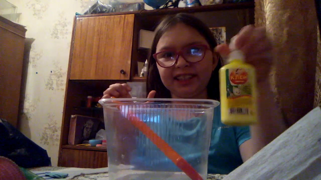 Слайм из клея фирма луч-м получился - YouTube