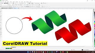 CorelDRAW 3D Ribbon Effect 🔥 | Circle to Wave Design Tutorial Profile