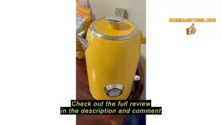 Review SUSTEAS Electric Kettle - 57oz Hot Tea Kettle Water Boiler with Thermometer, 1500W Fast Heati