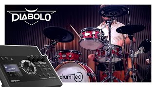 drum-tec diabolo 3 HOTSPOTLESS e-drums with Roland TD-17 | Traveller Kit