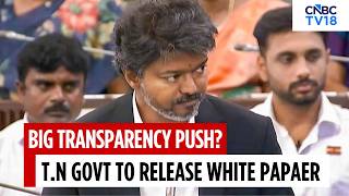 Amid Law And Order Criticism, Tamil Nadu Govt to Release Financial White Paper | CM Vijay | N18V