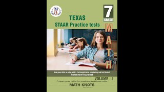Book Preview Video | Texas , STAAR | 7th Grade Math Practice Tests ,Volume 1