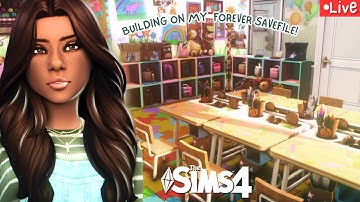 🔴The sims 4 Live - vamos a construir en mi Forever Save file!!