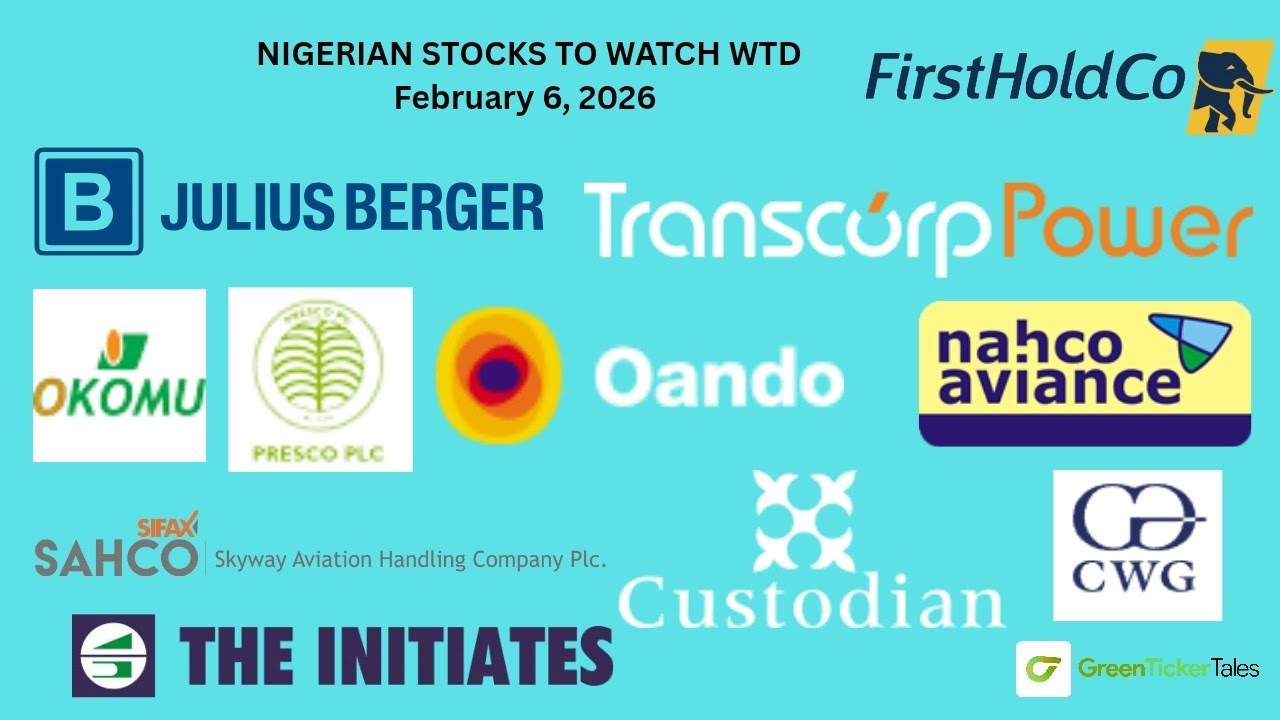 Акции нигерийских компаний, за которыми стоит следить в четверг, 6 февраля 2026 года.