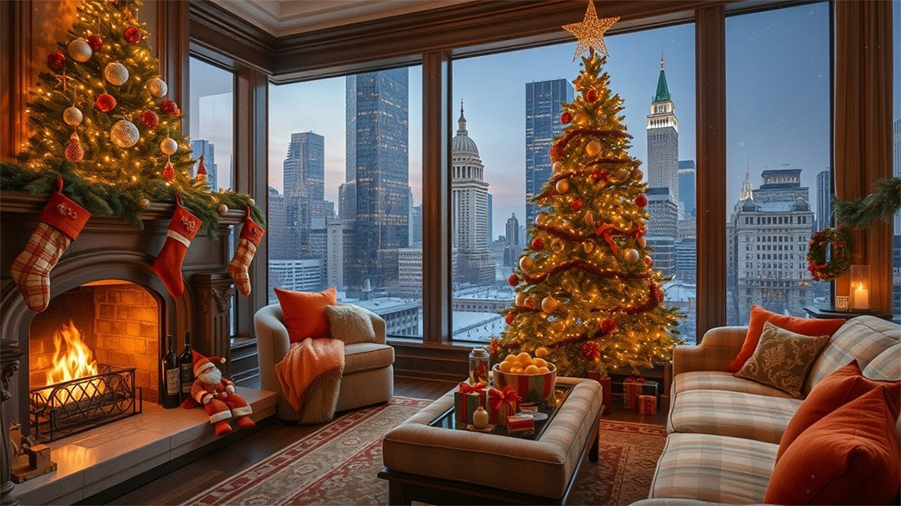 Jólakvöld við Arineldinn – Róandi Tónlist fyrir Fjölskylduna 