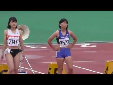 16 秋田県陸上競技選手権 女子100m 決勝 Youtube