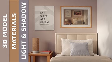 Bedroom Interior Visualization under 1 hour! - Blender Interior Design Workflow (real-time)