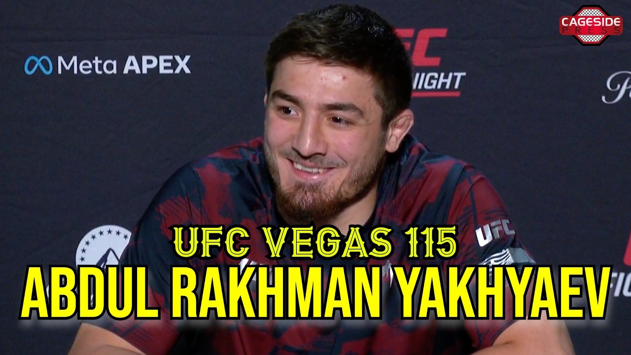 Abdul Rakhman Yakhyaev Says He's Energized By Massive Favorite Odds vs ...