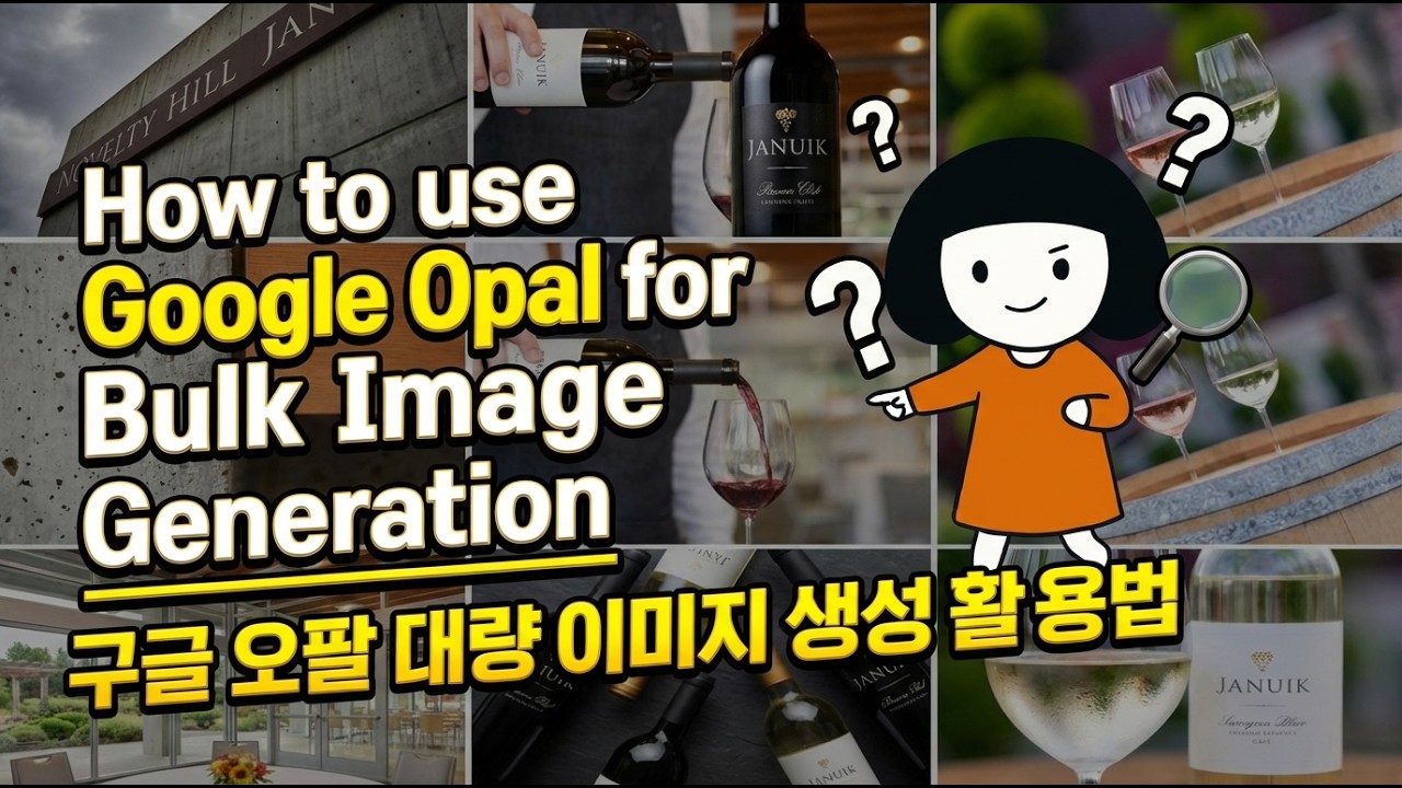 Automate Bulk Image Generation with Google Opal (구글 오팔로 이미지 대량 생성하기)