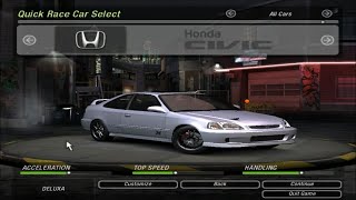 Honda civic VTEC nfsu2