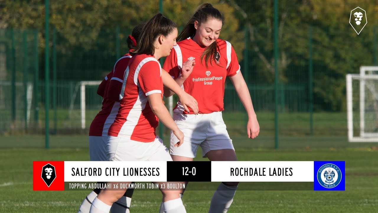 national league volley Salford City Lionesses 12-0 Rochdale Ladies - GMWFL Division 1