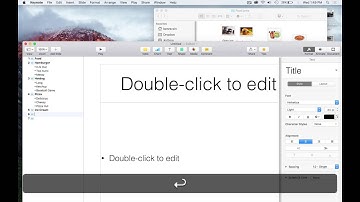 How to Make a Presentation Outline in Keynote - Less than 3 minutes