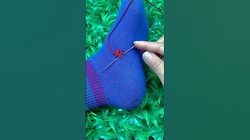 Learn to Fix Hole in Sock Part 4158 #shorts