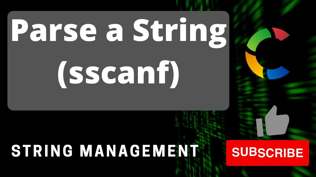 sscanf  New  How to use sscanf() in C || Parsing a string || Convert string to different data types
