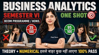 Business Analytics Semester 6 One Shot 🎯 |  B.com Programme | B.com Hons. | DU SOL NCWEB 
