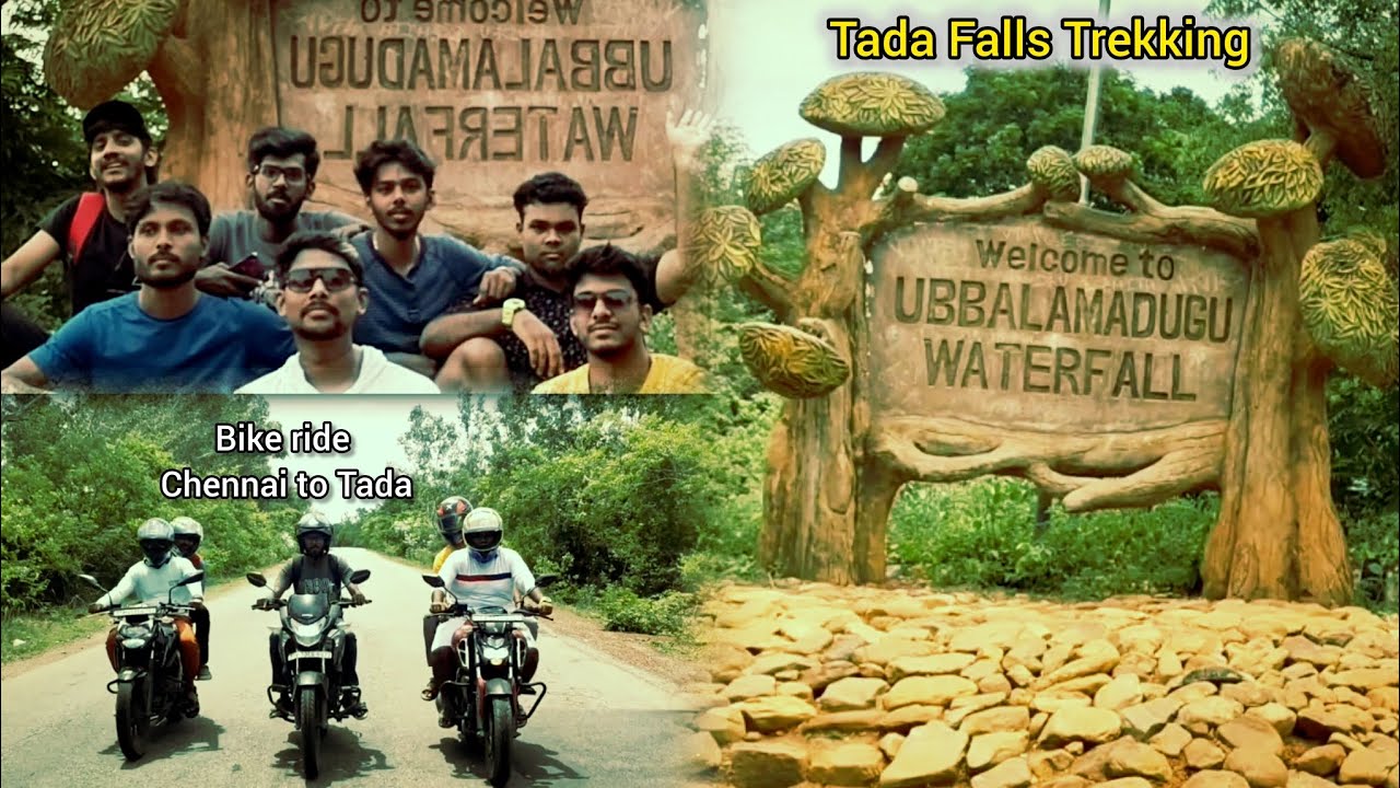 Trek to Tada Waterfalls | Bike Ride from Chennai | kumbesh vlog 🧗