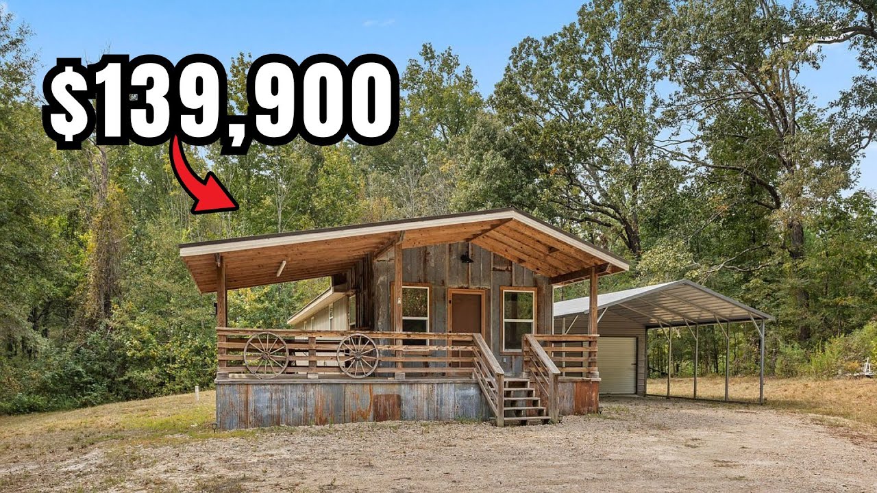 3 Acres, Huge Porch, 1-Bed Home — All for $139K!