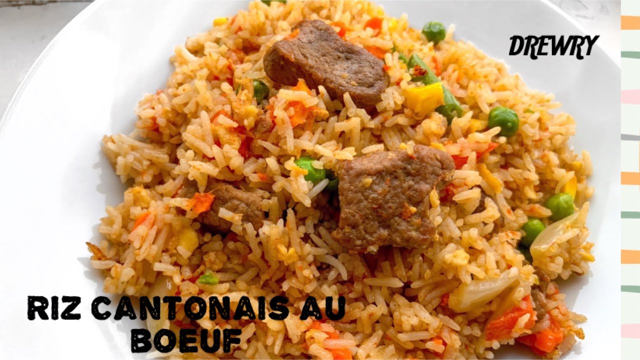 Recette du riz Cantonais au boeuf facile 