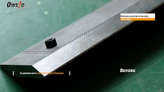 Laser surface cladding of blades#laser #welding #blades #cladding
